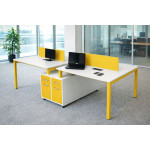 4'LÜ ETAJERLİ OXXA ÇOKLU ÇALIŞMA MASASI