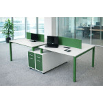 4'LÜ ETAJERLİ OXXA ÇOKLU ÇALIŞMA MASASI